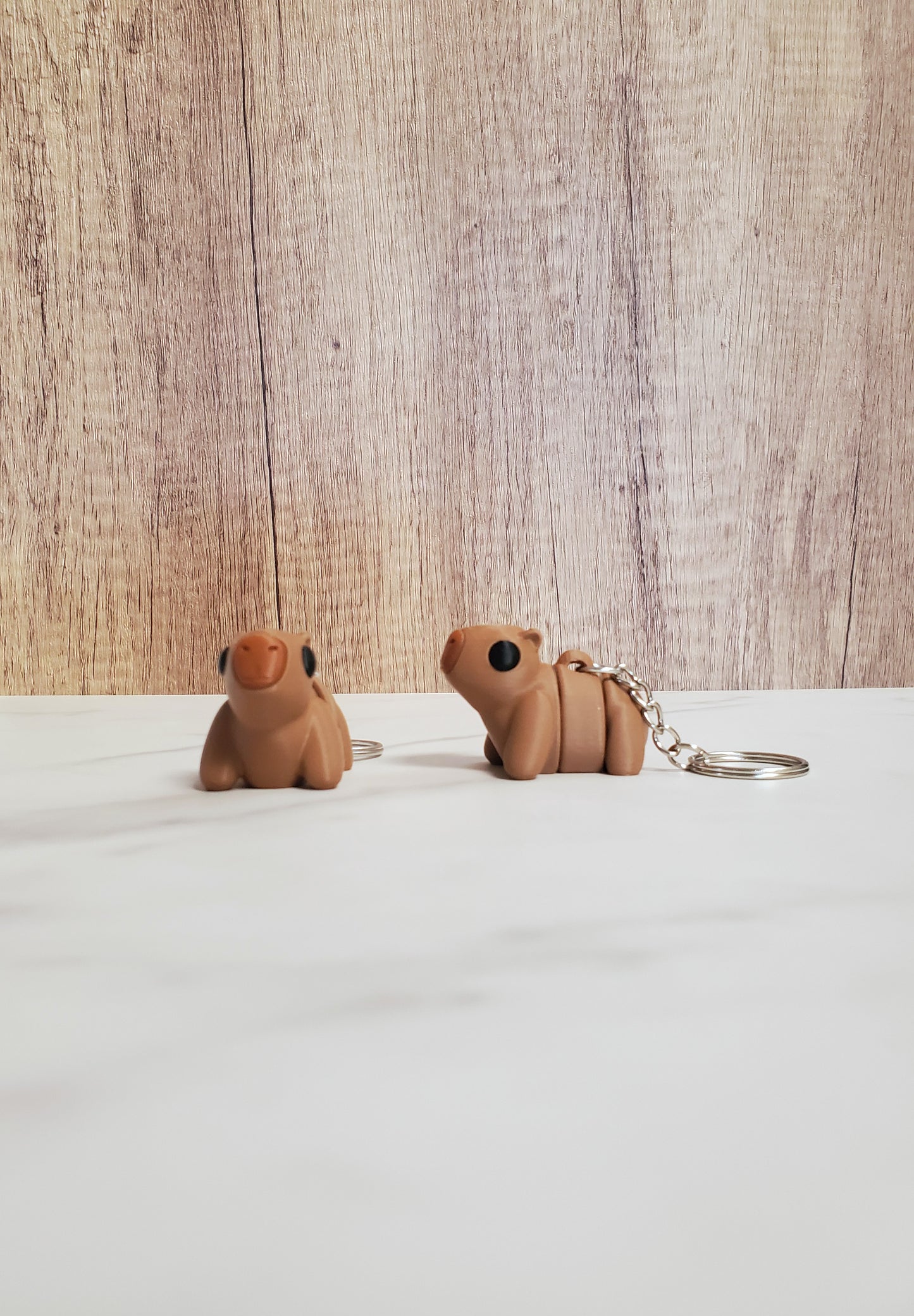 Capybara Flexible 3D Printed Keychain