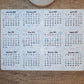 Mini Calendar Stickers with Mushrooms - Style E