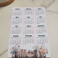 Year At A Glance Calendar Sticker - Books Design