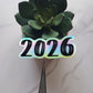 Year Holographic Vinyl Sticker