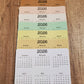 Year At A Glance Calendar Sticker