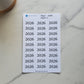 Year Header Planner Stickers - Style C