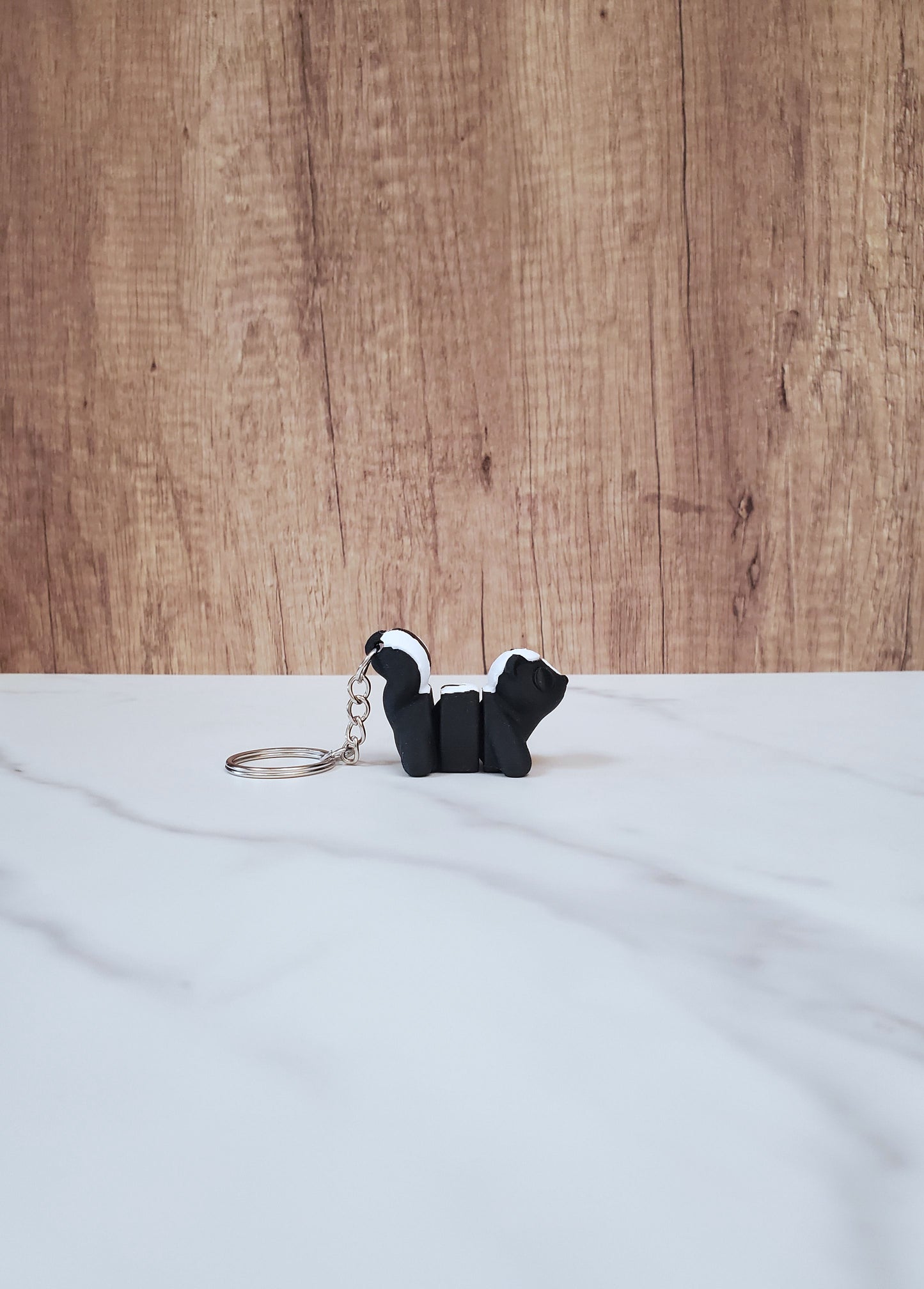 Skunk Flexible 3D Printed Keychain