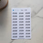 Year Header Planner Stickers