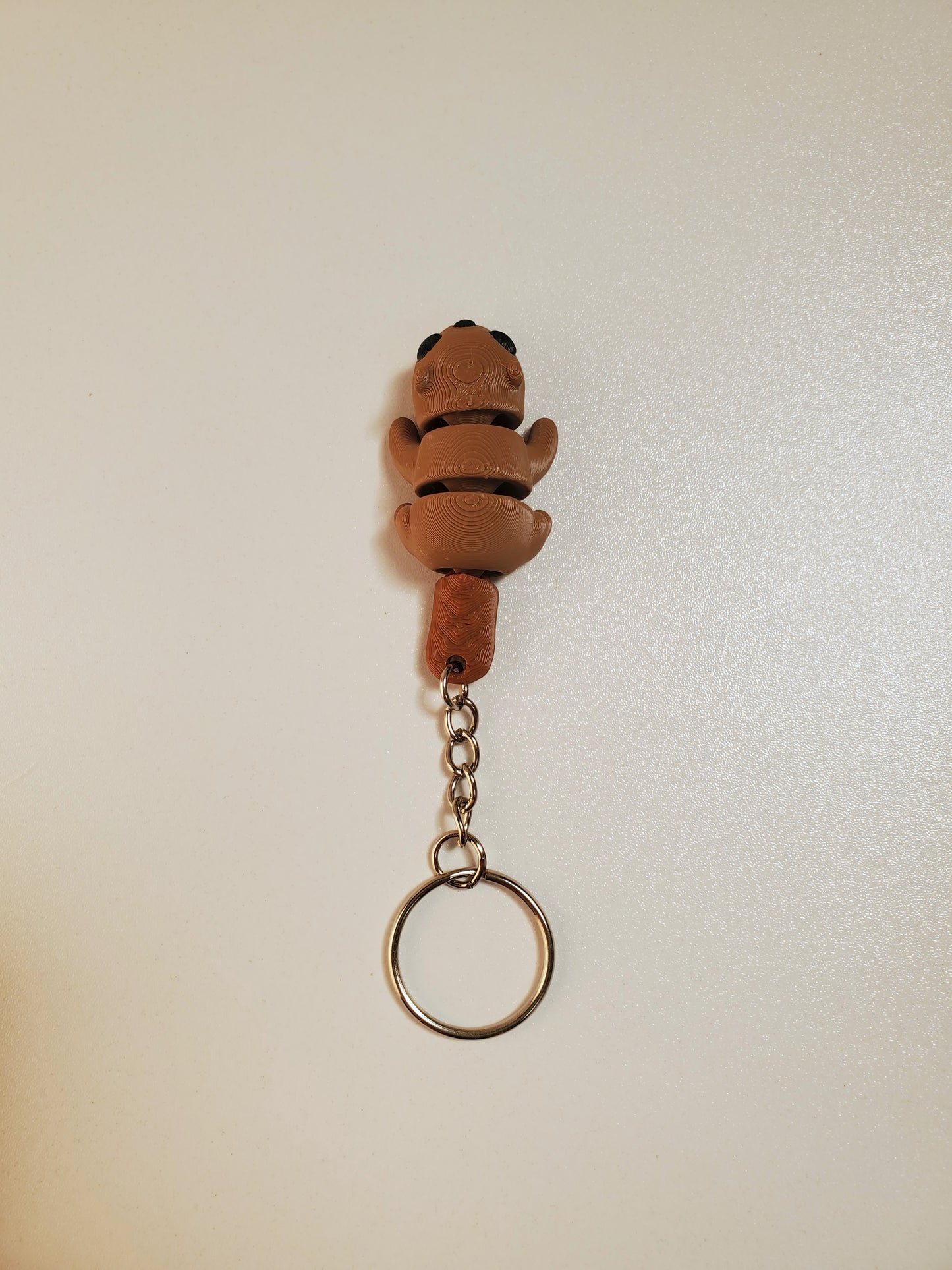 Beaver Flexible 3D Printed Keychain