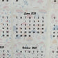 Mini Calendar Stickers with Mushrooms - Style E