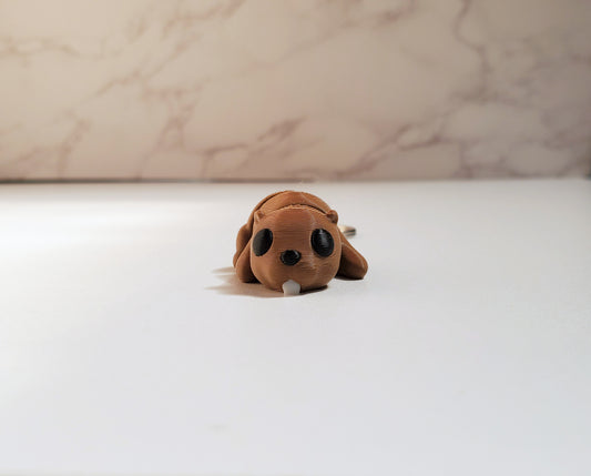 Beaver Flexible 3D Printed Keychain