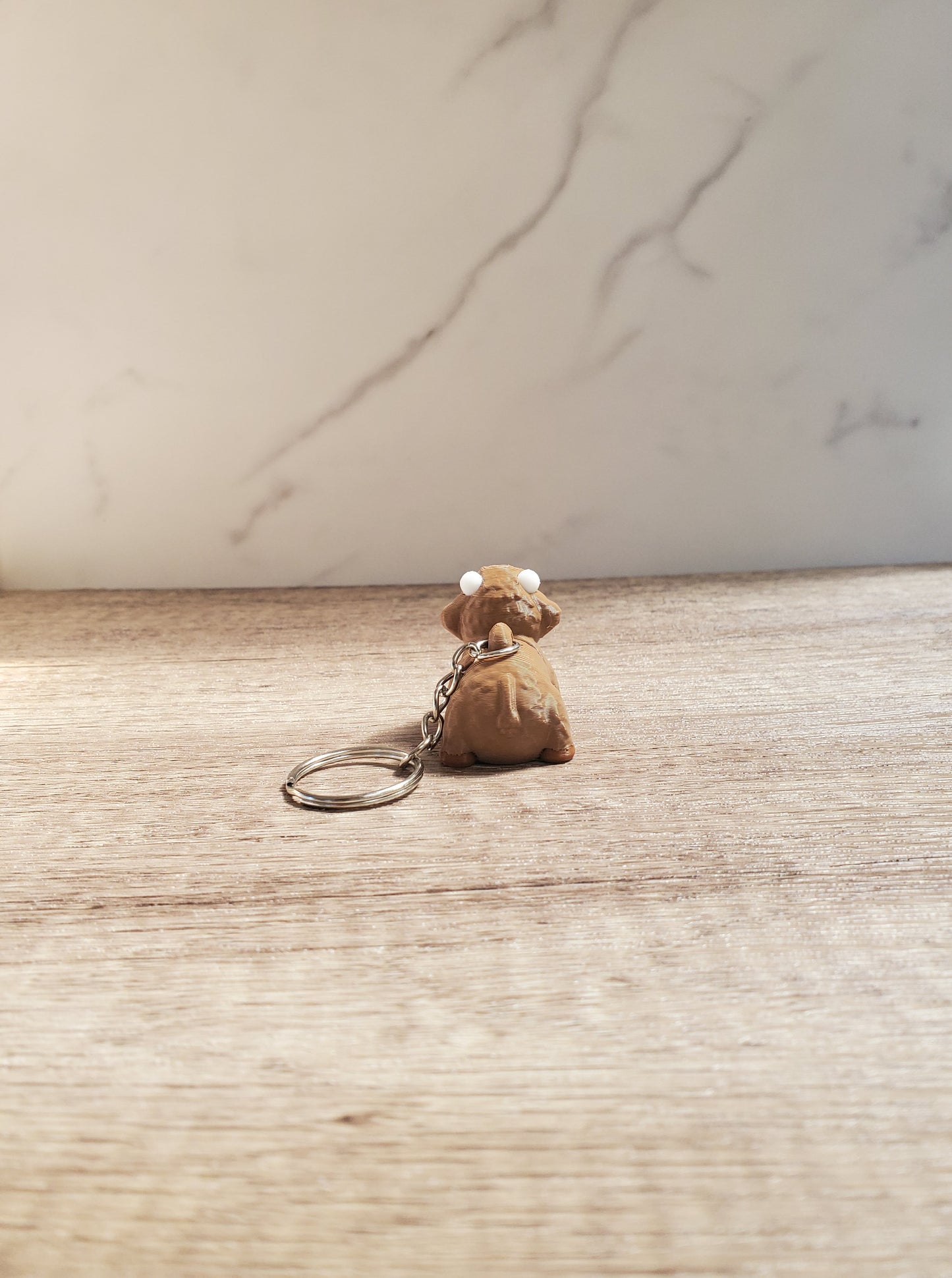 Highland Cow Flexible 3D Printed Keychain