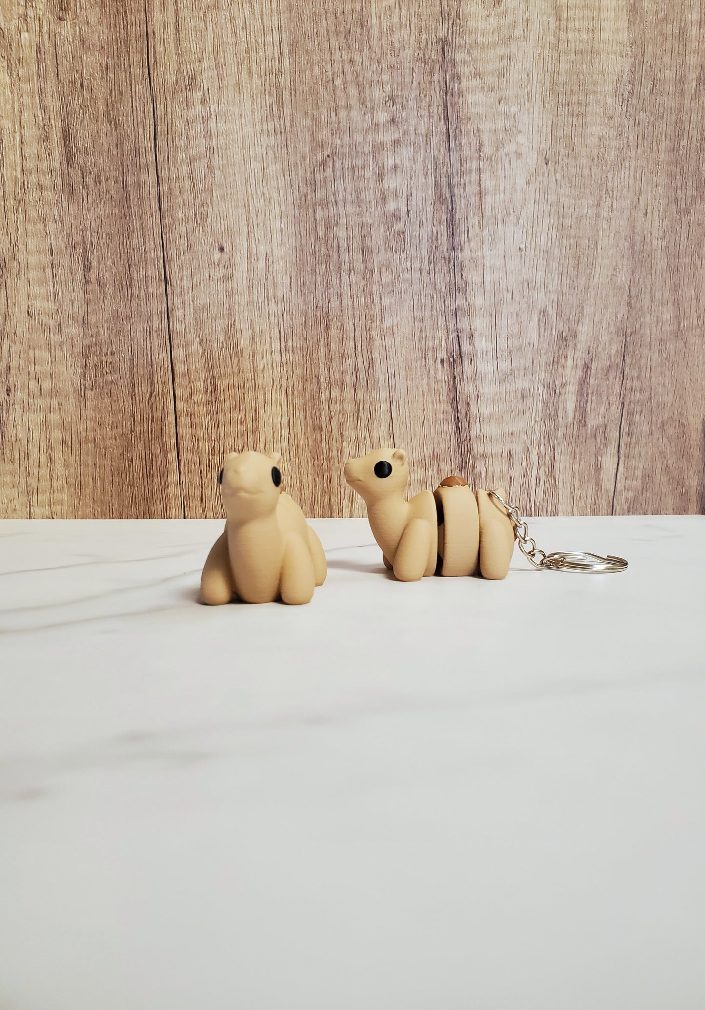 Camel Flexible 3D Printed Keychain