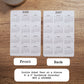 Double Sided Year At A Glance Cardstock Calendar With 2 Years 4" x 6"