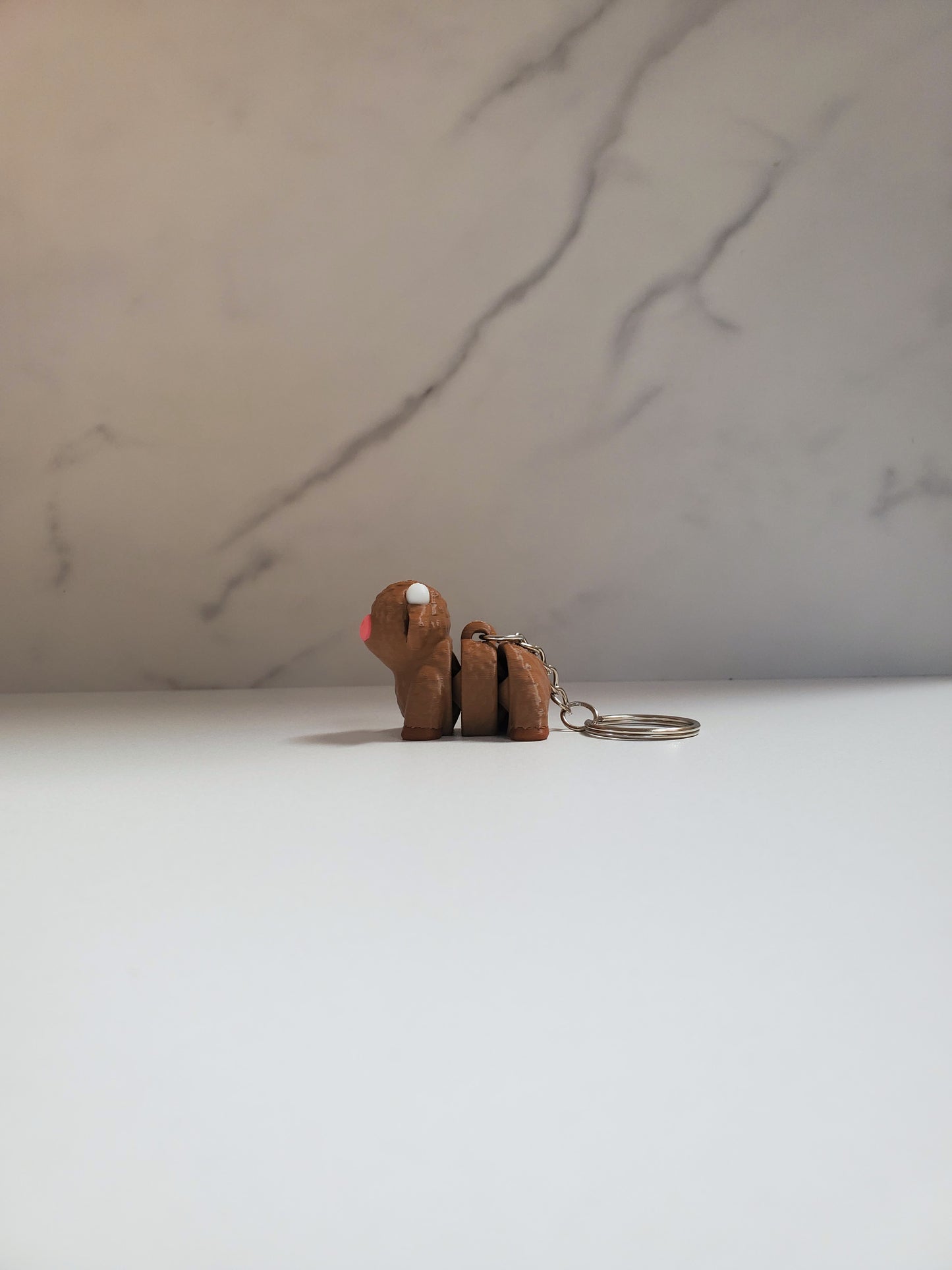 Highland Cow Flexible 3D Printed Keychain