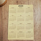 Year At A Glance Calendar Sticker