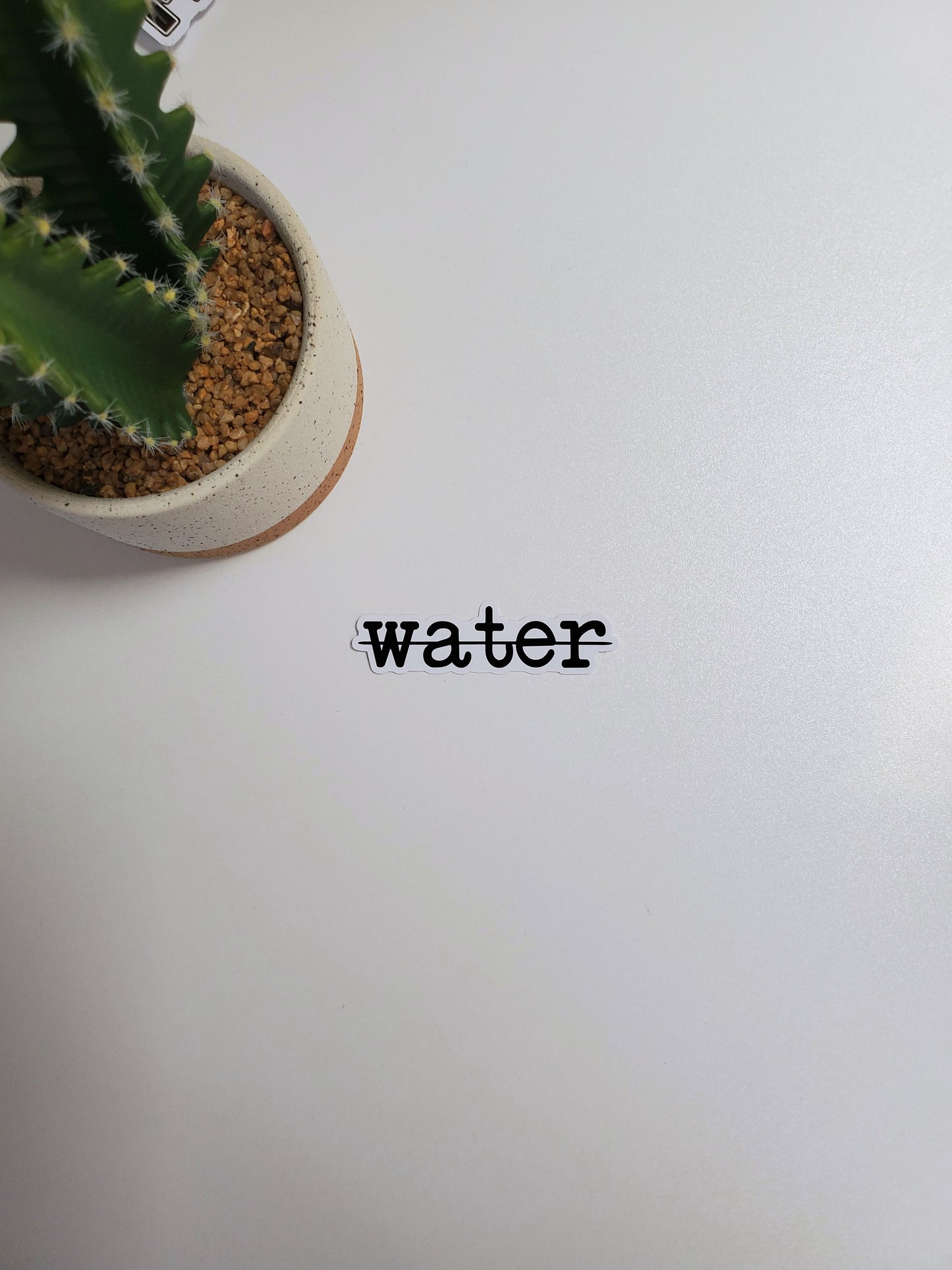 Not Water Text Sticker