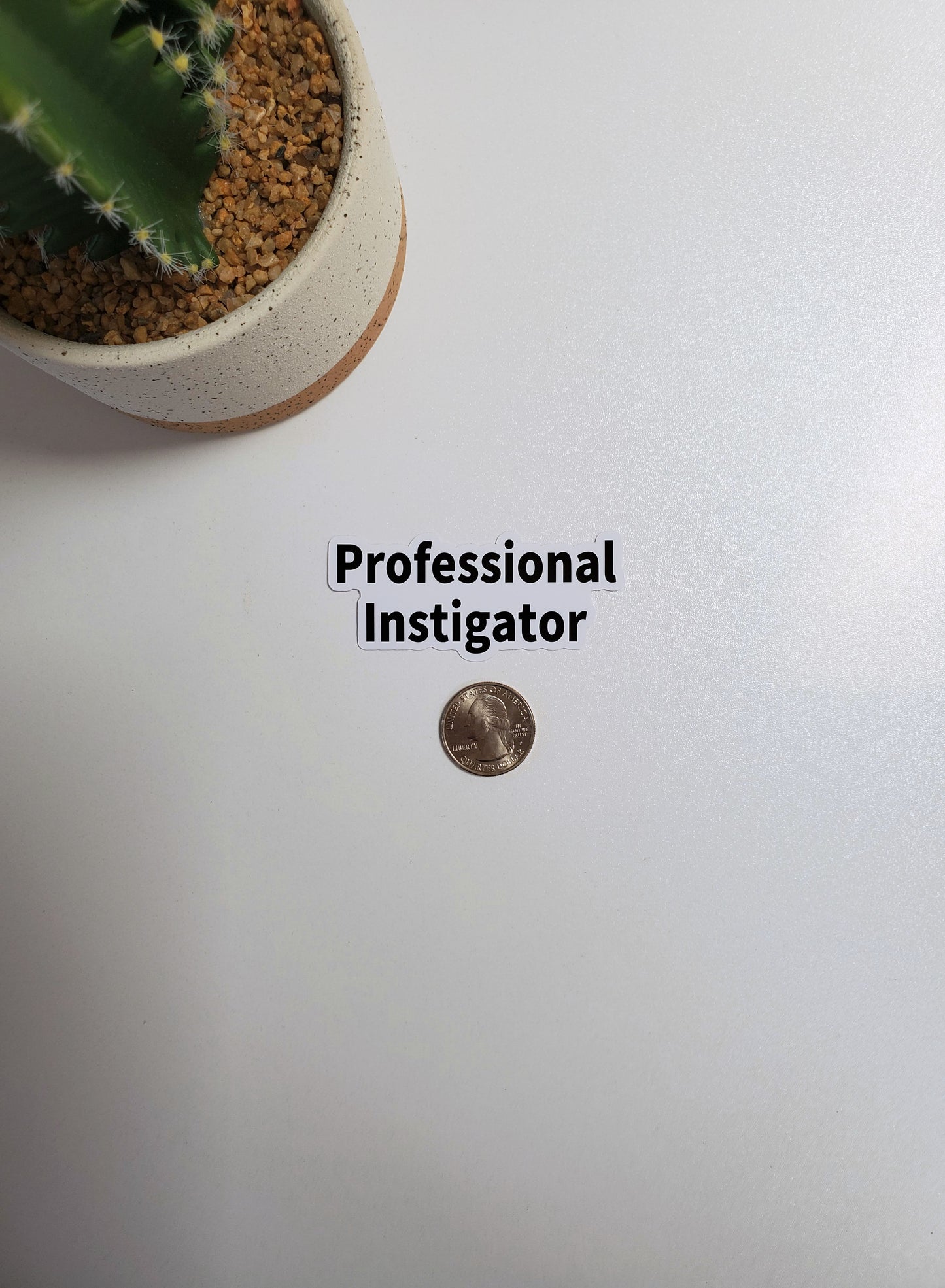 Professional Instigator Text Sticker