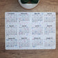 Mini Calendar Stickers with Hearts - Style D