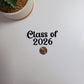 Class of 2026 Text Sticker