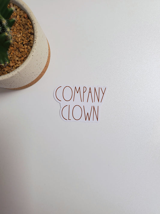 Company Clown Text Sticker