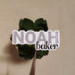 Custom Name Sticker - Last Name Below First Name