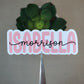 Custom Name Sticker - Last Name Overlaps First Name