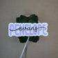 Custom Name Sticker - Last Name Overlaps First Name