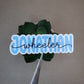 Custom Name Sticker - Last Name Overlaps First Name