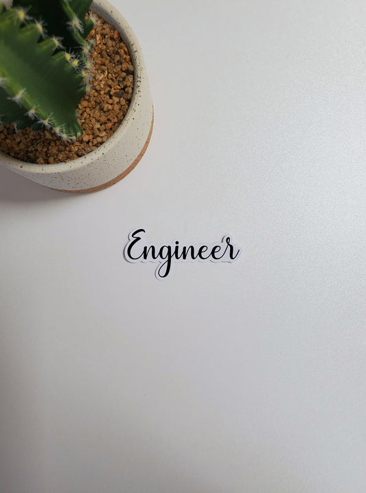 Engineer Text Sticker