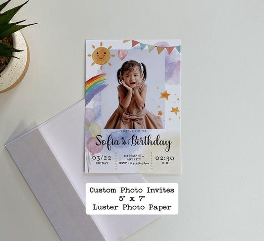 Custom Birthday Party Invite Style A