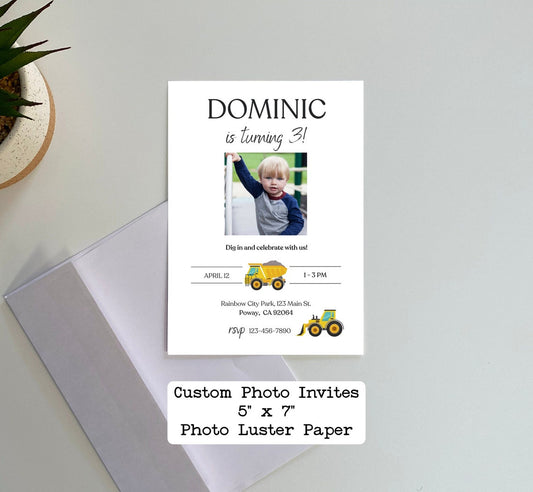 Custom Birthday Party Invite Style F