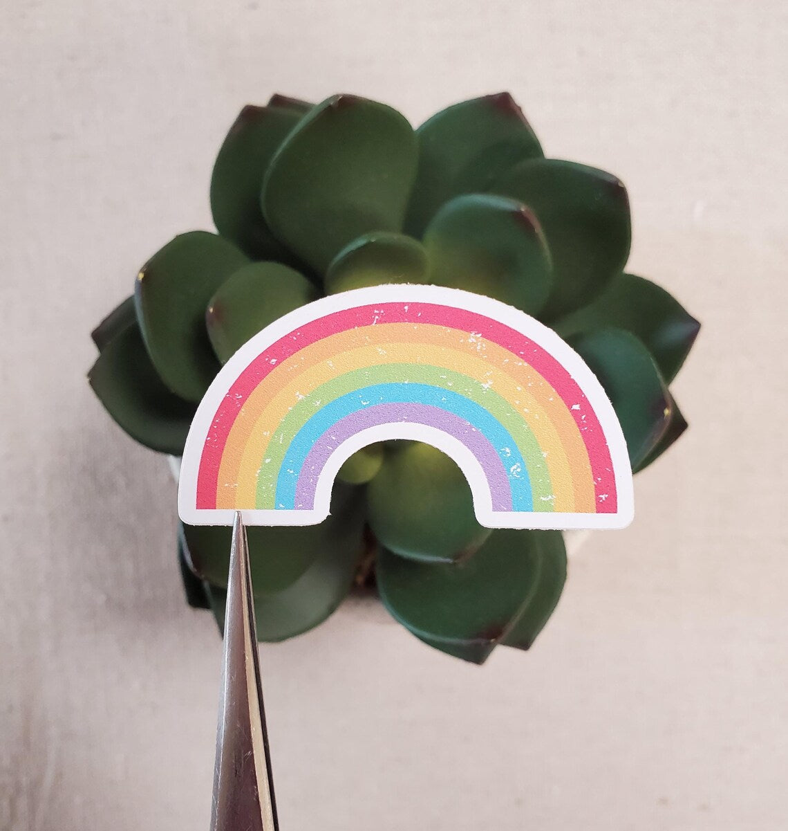 Retro Rainbow Vinyl Sticker