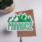 Mountain Paradise Vinyl Sticker