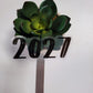 Year Clear Vinyl Text Sticker