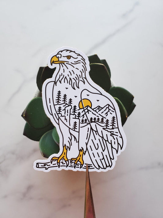 Bald Eagle Vinyl Sticker
