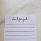 Don't Forget Stickers with Lines for Planners