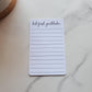 But First Gratitude Stickers with Lines for Planners