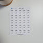 Work Script Stickers for Planners, Journals, and Notebooks | Mini Scripts