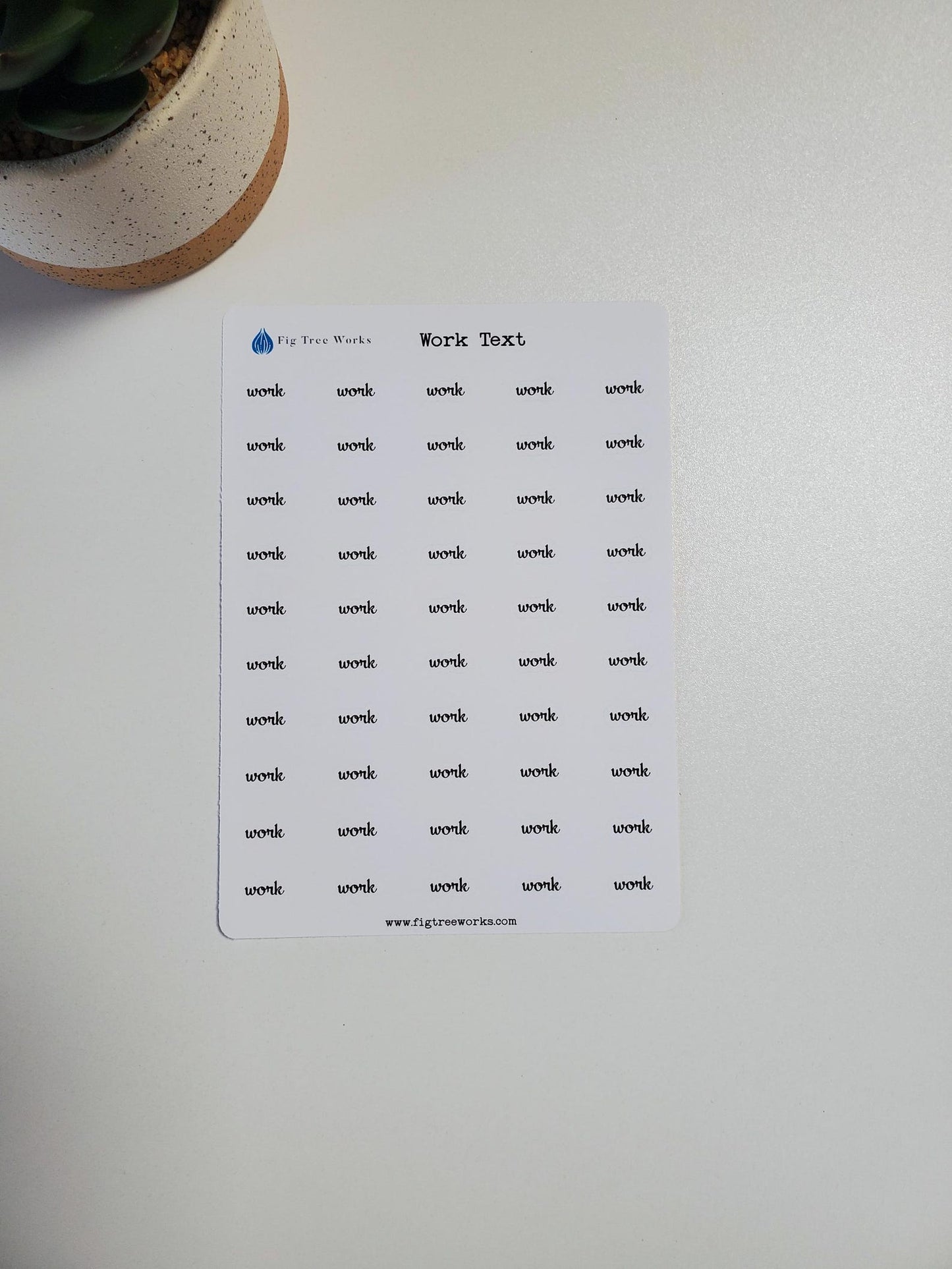 Work Script Stickers for Planners, Journals, and Notebooks | Mini Scripts