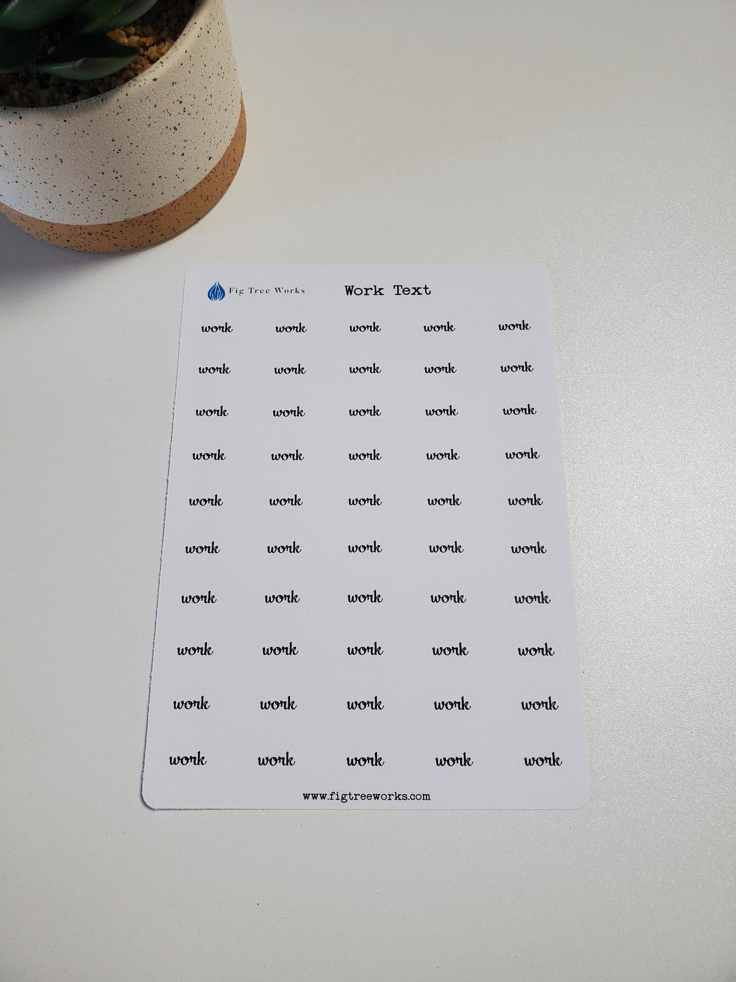 Work Script Stickers for Planners, Journals, and Notebooks | Mini Scripts