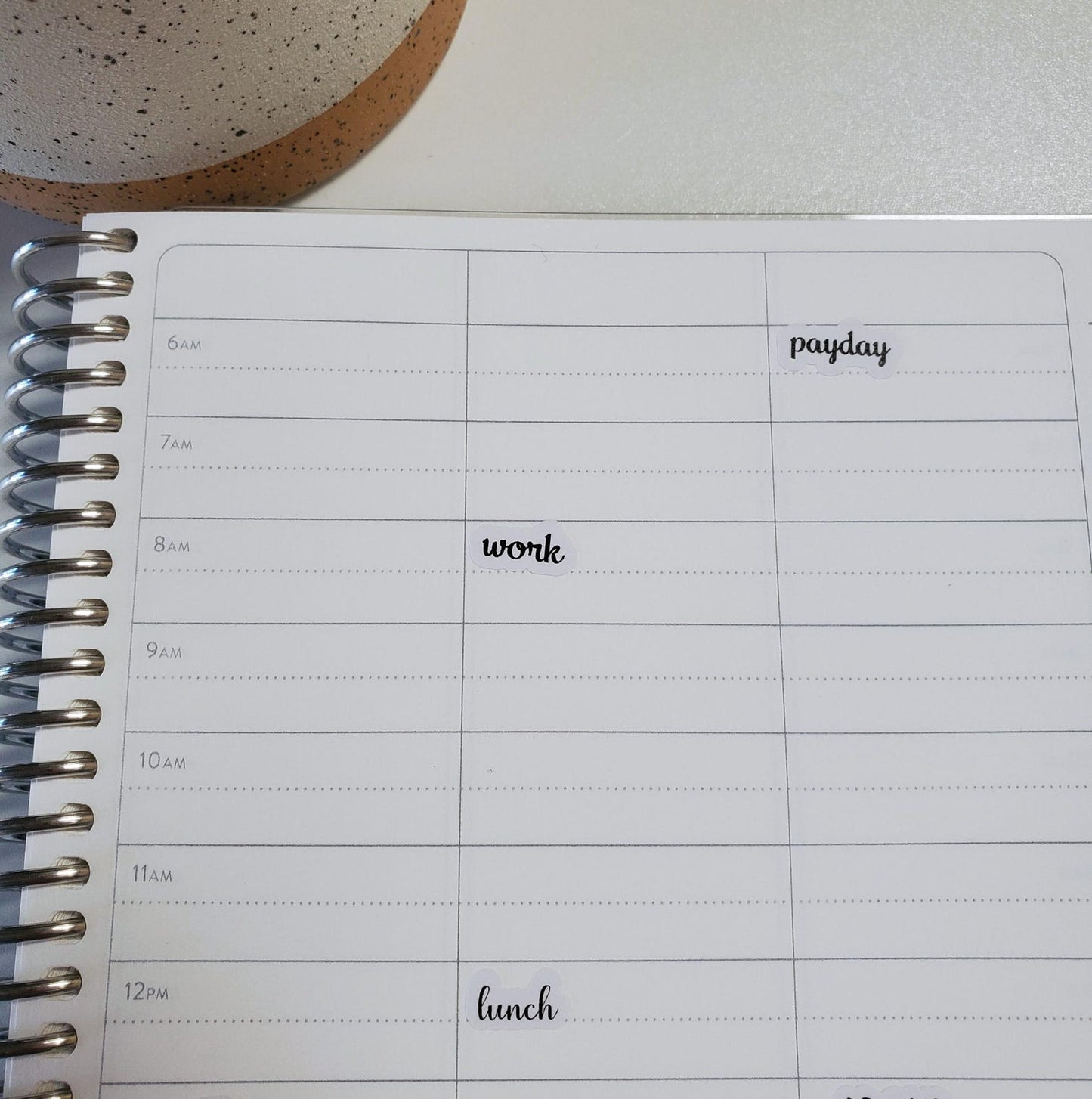 Work Script Stickers for Planners, Journals, and Notebooks | Mini Scripts