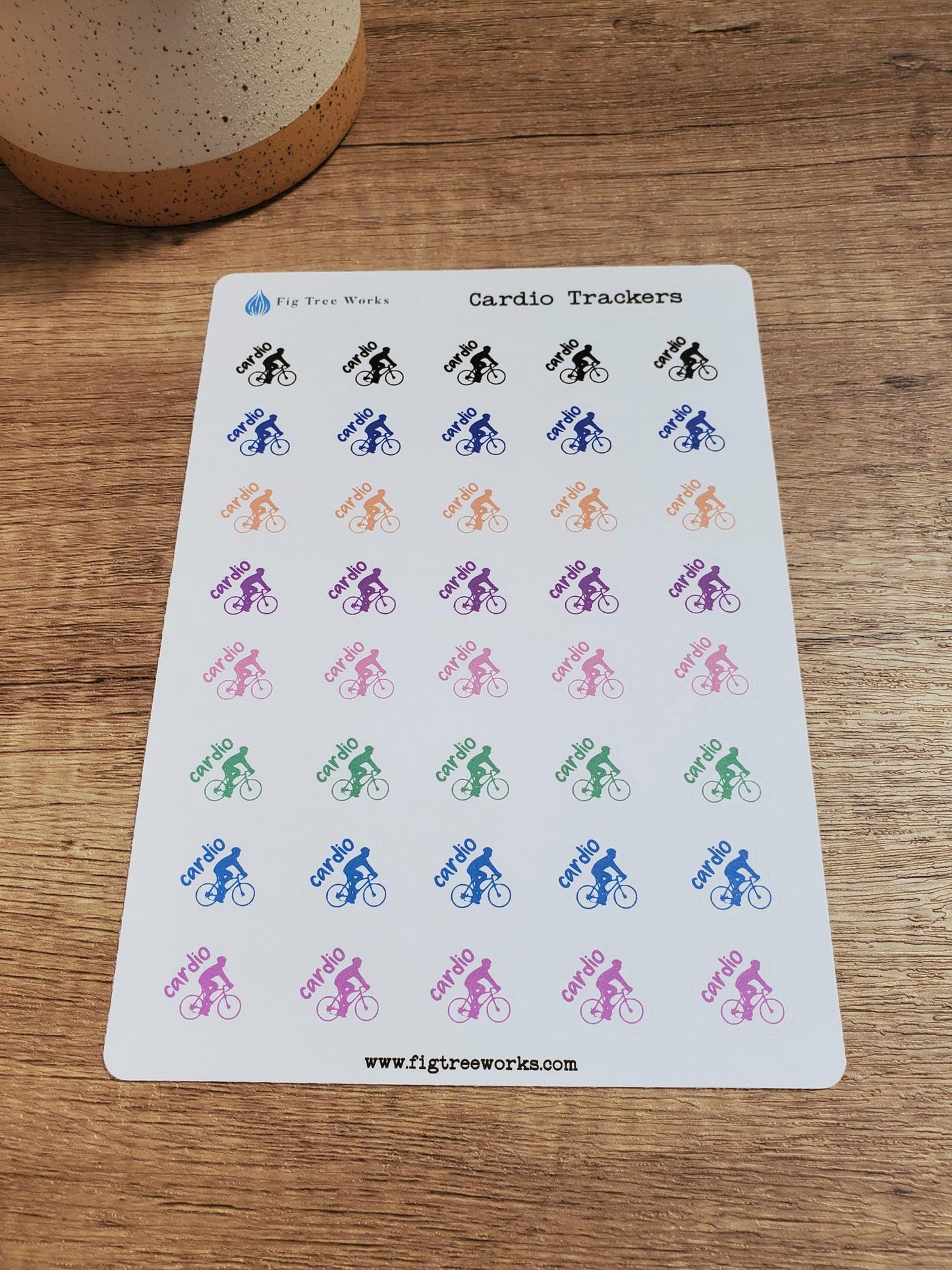 Cardio Cycling Stickers