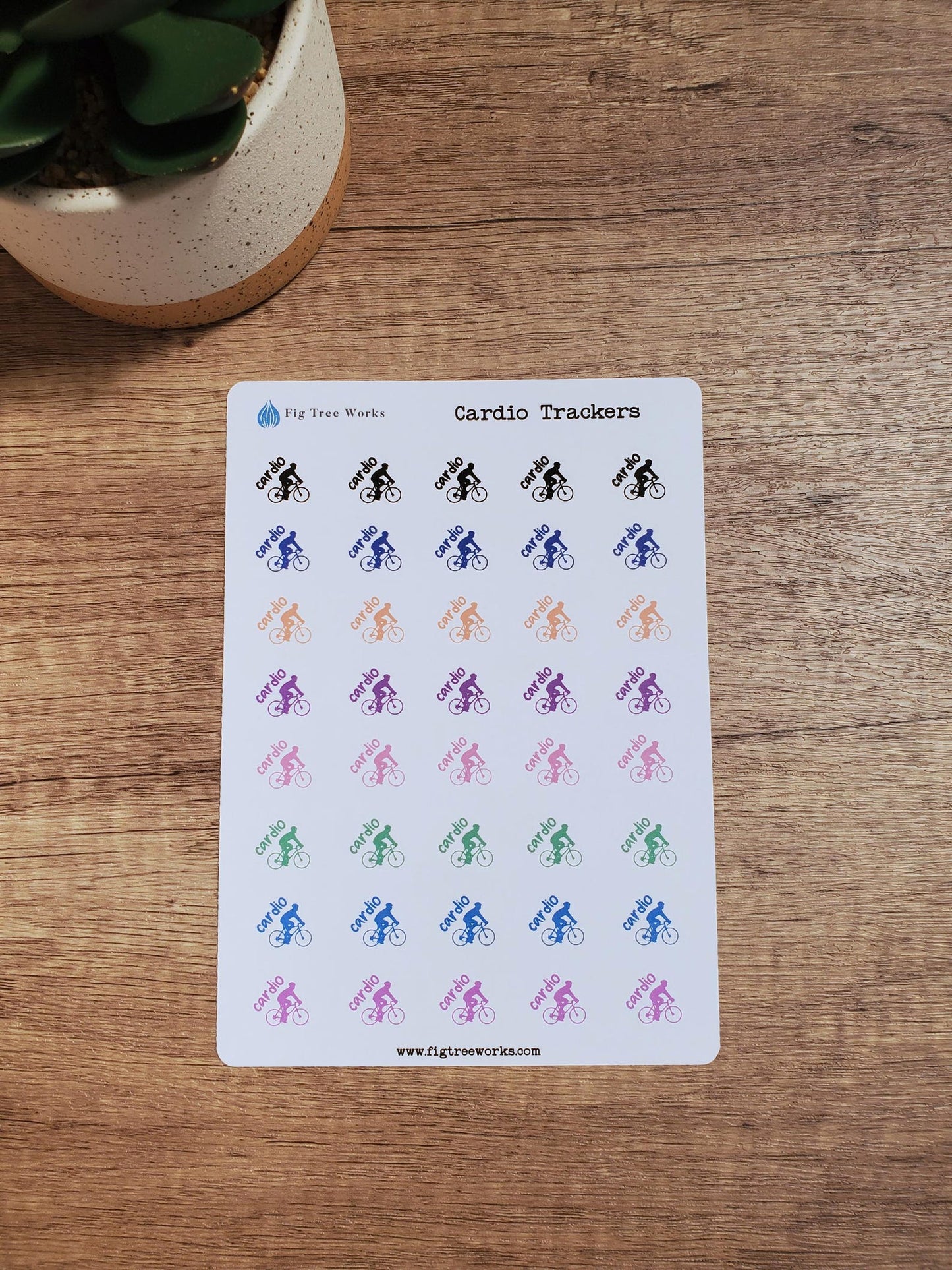 Cardio Cycling Stickers