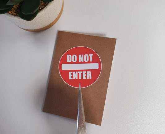 Do Not Enter Vinyl Sticker