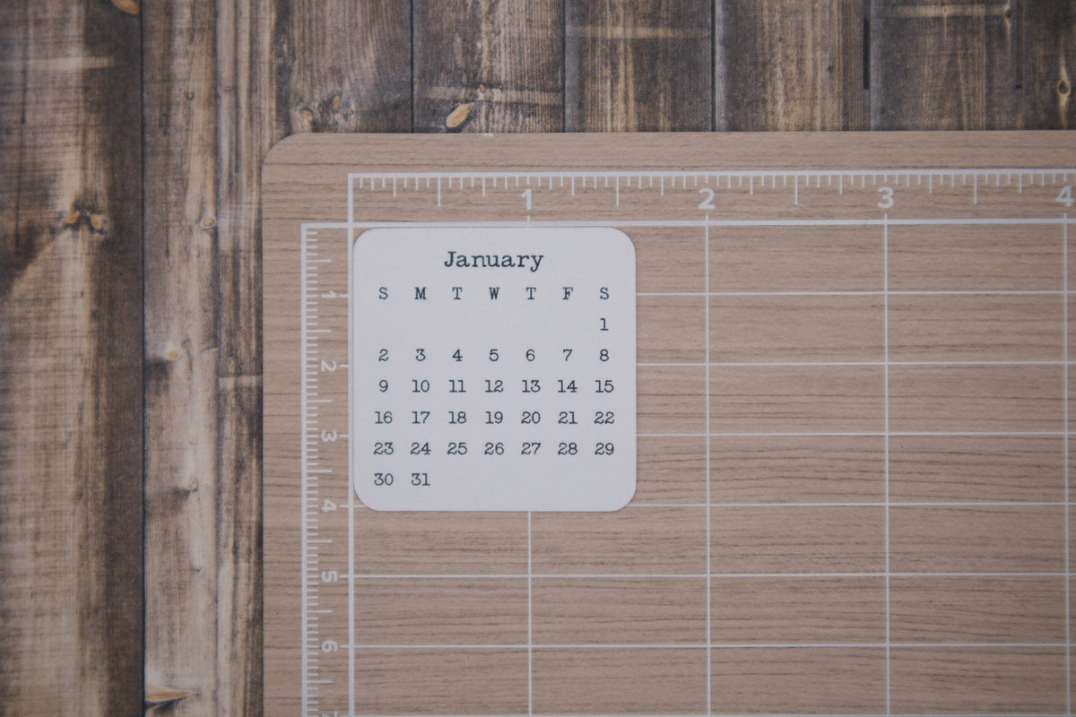 Micro Calendar Stickers