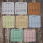 Micro Calendar Stickers