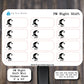 Work Schedule Mini Sticker Sheet | Night Shift Stickers for Planners, Journals and Notebooks | Kiss Cut, Matte Finish