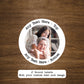 Custom round stickers with your text and image