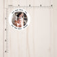 Custom round stickers with your text and image
