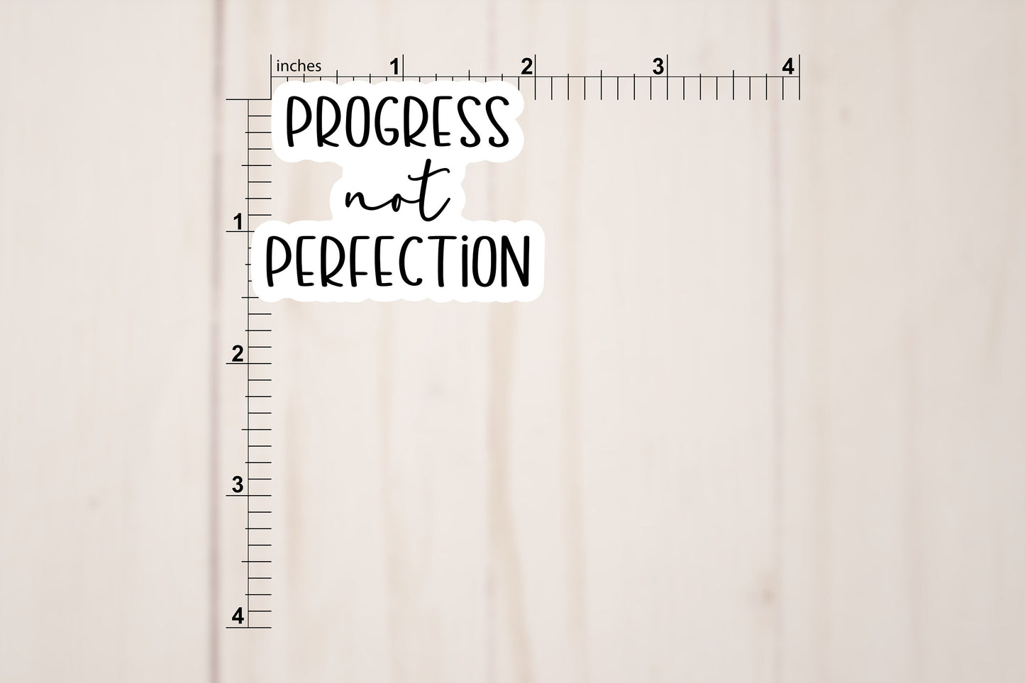 Progress Not Perfection Text Sticker