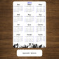 Year At A Glance Calendar Sticker - Mountains Design