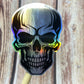 Skull Holographic Vinyl Sticker