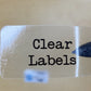 Clear Custom Stickers And Labels